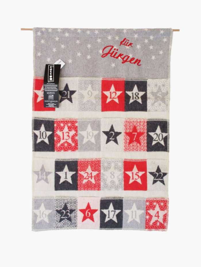 Fussenegger Adventskalender Sterne 48x67cm