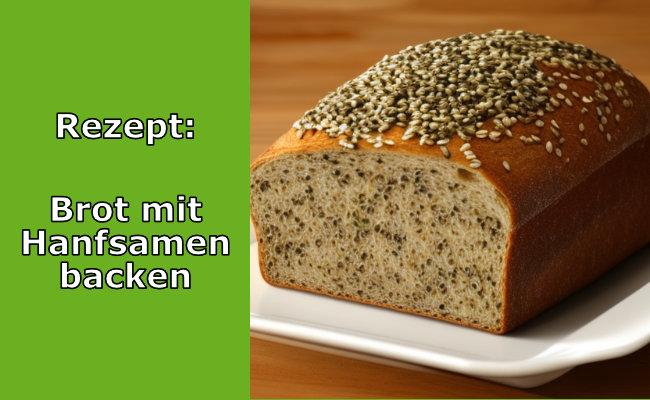 Brot mit Hanfsasmen Brot mit Hanfsasmen