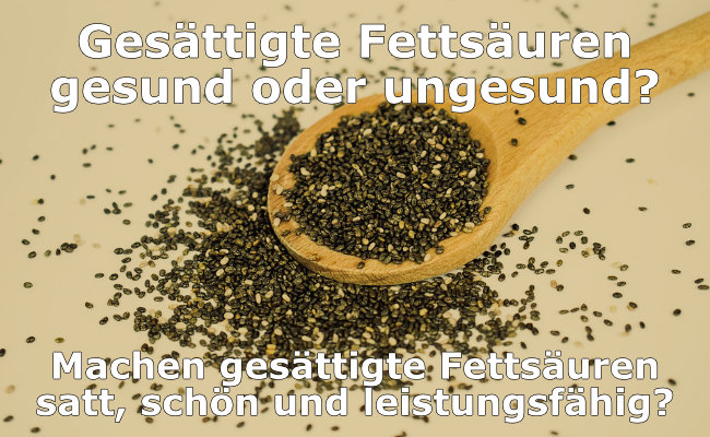 Gesättigte Fettsäuren - gesund oder ungesund?