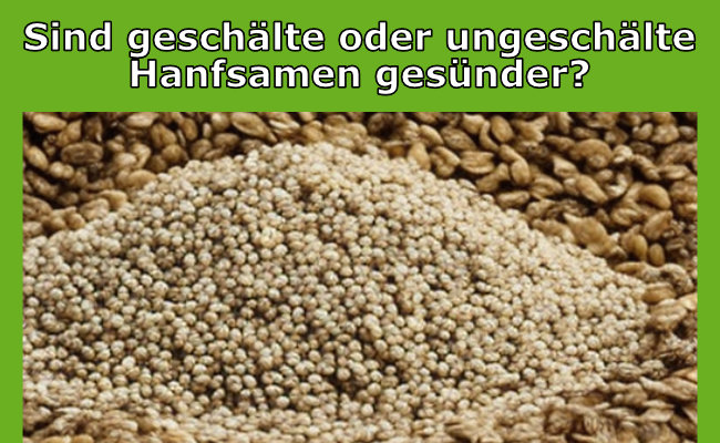 Sind geschälte oder ungeschälte Hanfsamen gesünder?