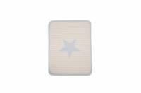 Fussenegger Baby-und Kinderdecke Juwel Stern hellblau 70x90cm