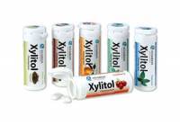 Miradent Xylitkaugummi Schüttbox 200 Kaugummi, 6 Sorten