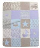 Fussenegger Babydecke Juwel Patch Boy hellblau Gr. 70/90