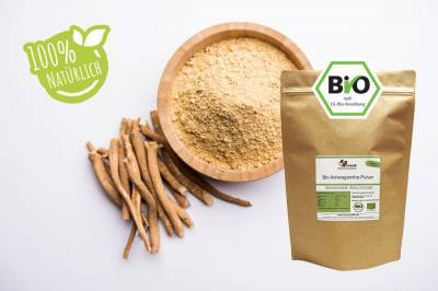 my-mosaik Bio Ashwagandha Pulver aus Indien 500g