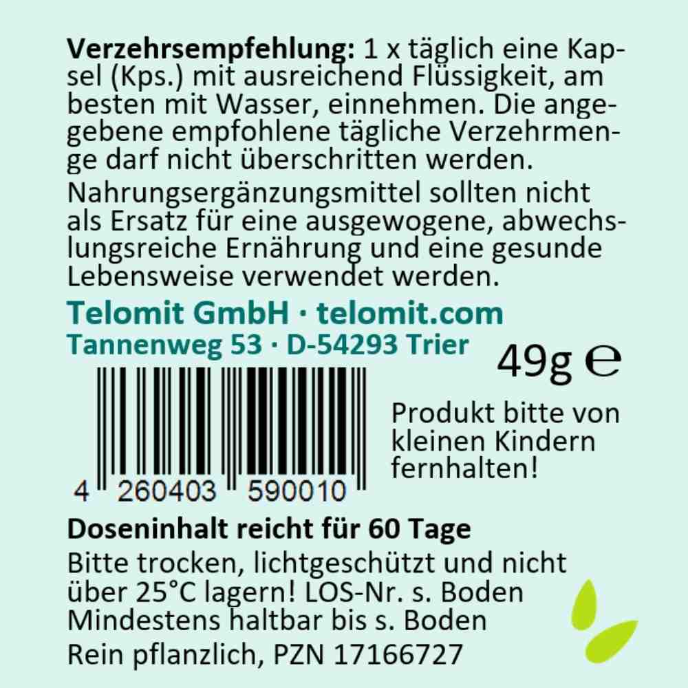Telomit Bio Algenkapseln 60 Kapseln – Bild 4