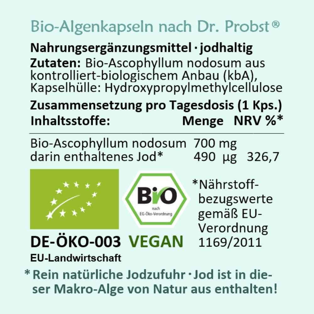 Telomit Bio Algenkapseln 60 Kapseln – Bild 3