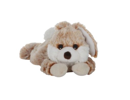 Habibi Plush Classic Schneehase mit Hirsekörnerfüllung, Wärmestofftier zum Erwärmen in der Mikrowelle/Backofen