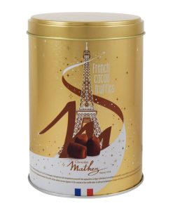 Mathez Schokoladentrüffel in goldfarbiger Metalldose 500g