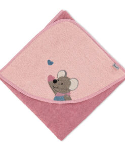 Sterntaler Kapuzenbadetuch Mabel rosa 80x80cm
