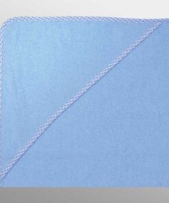 Baby Kapuzenbadetuch 80x80 cm hellblau personalisiert erhältlich