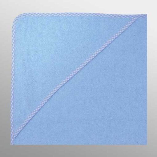 Baby Kapuzenbadetuch 80x80 cm hellblau personalisiert erhältlich