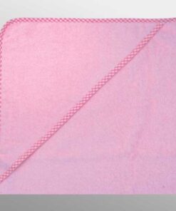 Baby Kapuzenbadetuch 80x80 cm rosa personalisiert erhältlich