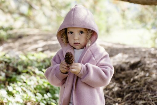 Engel Natur  Baby Kleinkind Overall aus 100% Wolle mit Kapuze und Knöpfen, mit Umschlägen – Bild 3