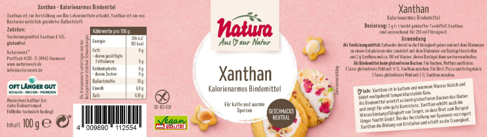 Natura Xanthan 100g – Bild 4