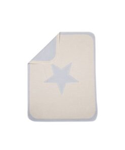 Fussenegger Baby-und Kinderdecke Juwel Stern hellblau 70x90cm