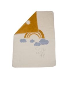 Fussenegger Kinderdecke Maja (GOTS) Regenbogen 75x100cm creme
