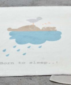 Fussenegger Baby-und Schlafdecke NIKI "born to sleep" rohweiß 75x100cm