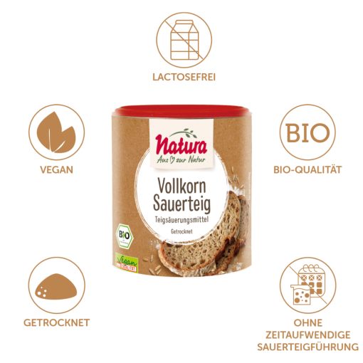 Natura Bio Vollkorn-Sauerteig 125g – Bild 2