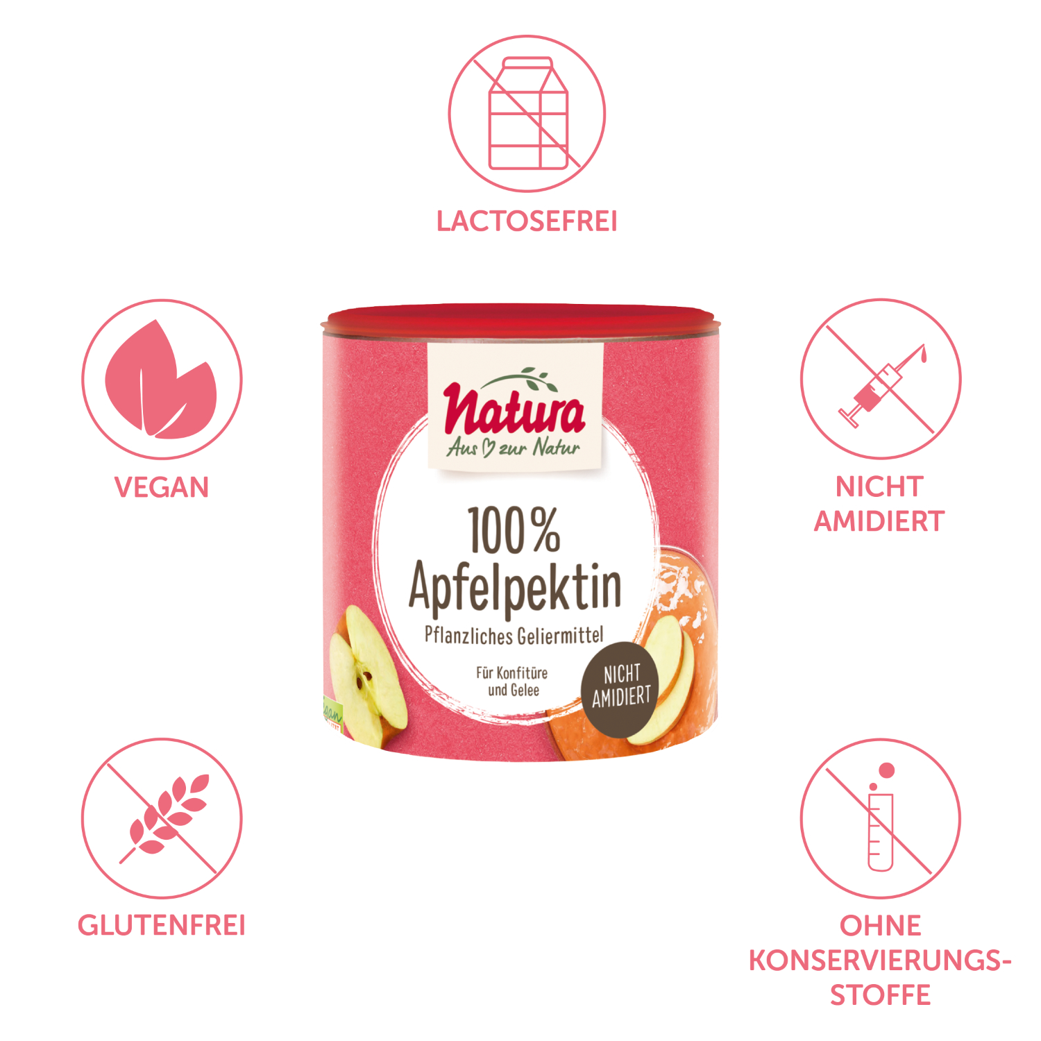100% Apfelpektin 200g von Natura – Bild 2