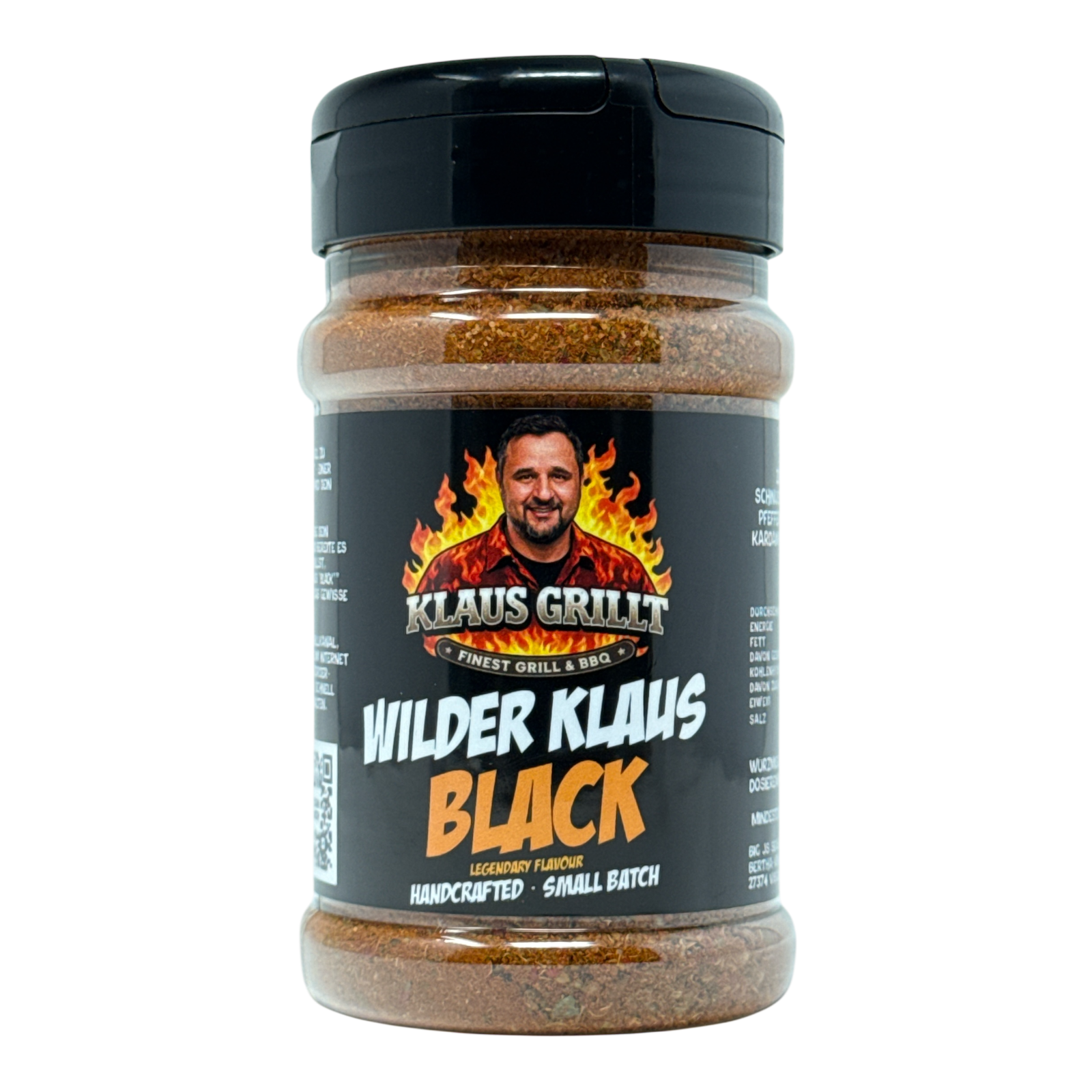 KLAUS GRILLT Wilder Klaus Black 220g Streuer