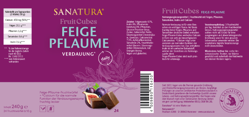 Sanatura FruitCubes Feige-Pflaume Verdauung* 24er – Bild 3