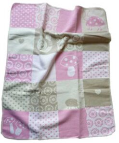 Fussenegger Babydecke JUWEL, Patch Art rosa
