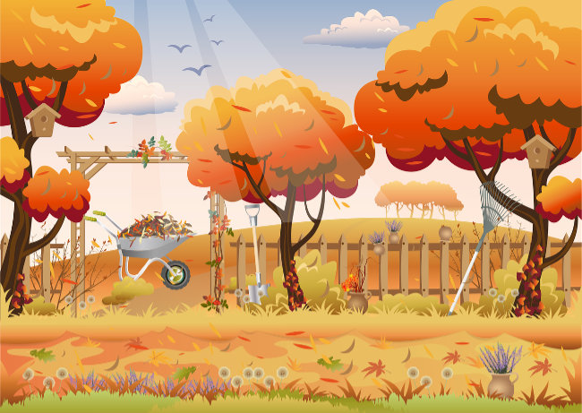 Garten im Herbst