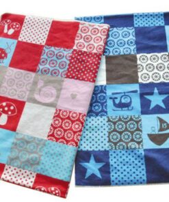 Fussenegger Kinder Kuscheldecke JUWEL Patch 140x200 cm Farbe rot