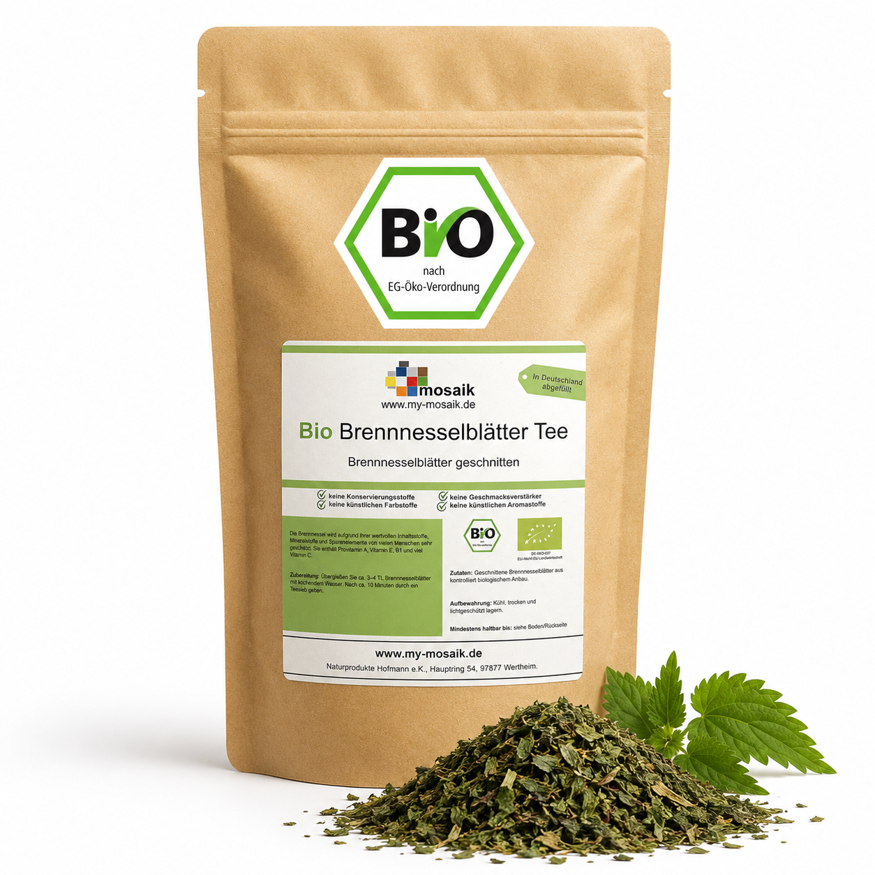 my-mosaik Bio Brennesselblättertee 500g