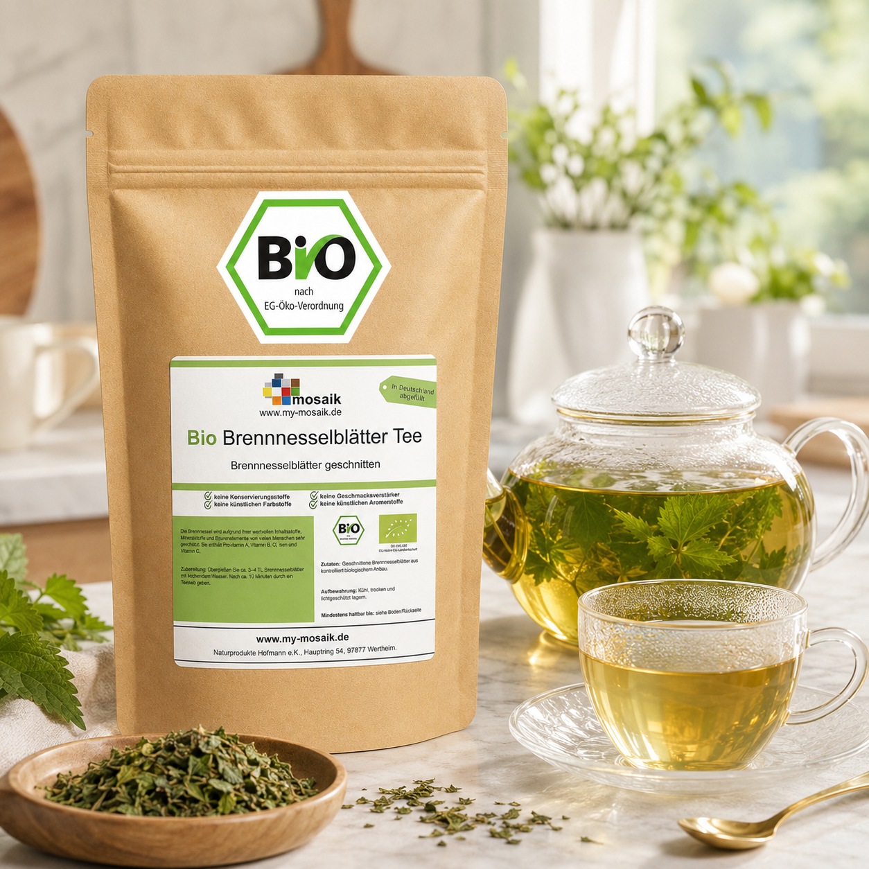 my-mosaik Bio Brennesselblättertee 500g – Bild 4