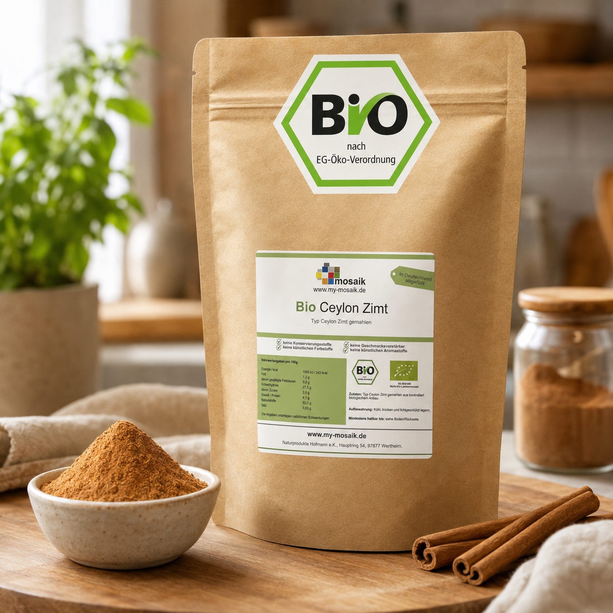 Bio Ceylon Zimt gemahlen - Typ Ceylon von my-mosaik 250g – Bild 2