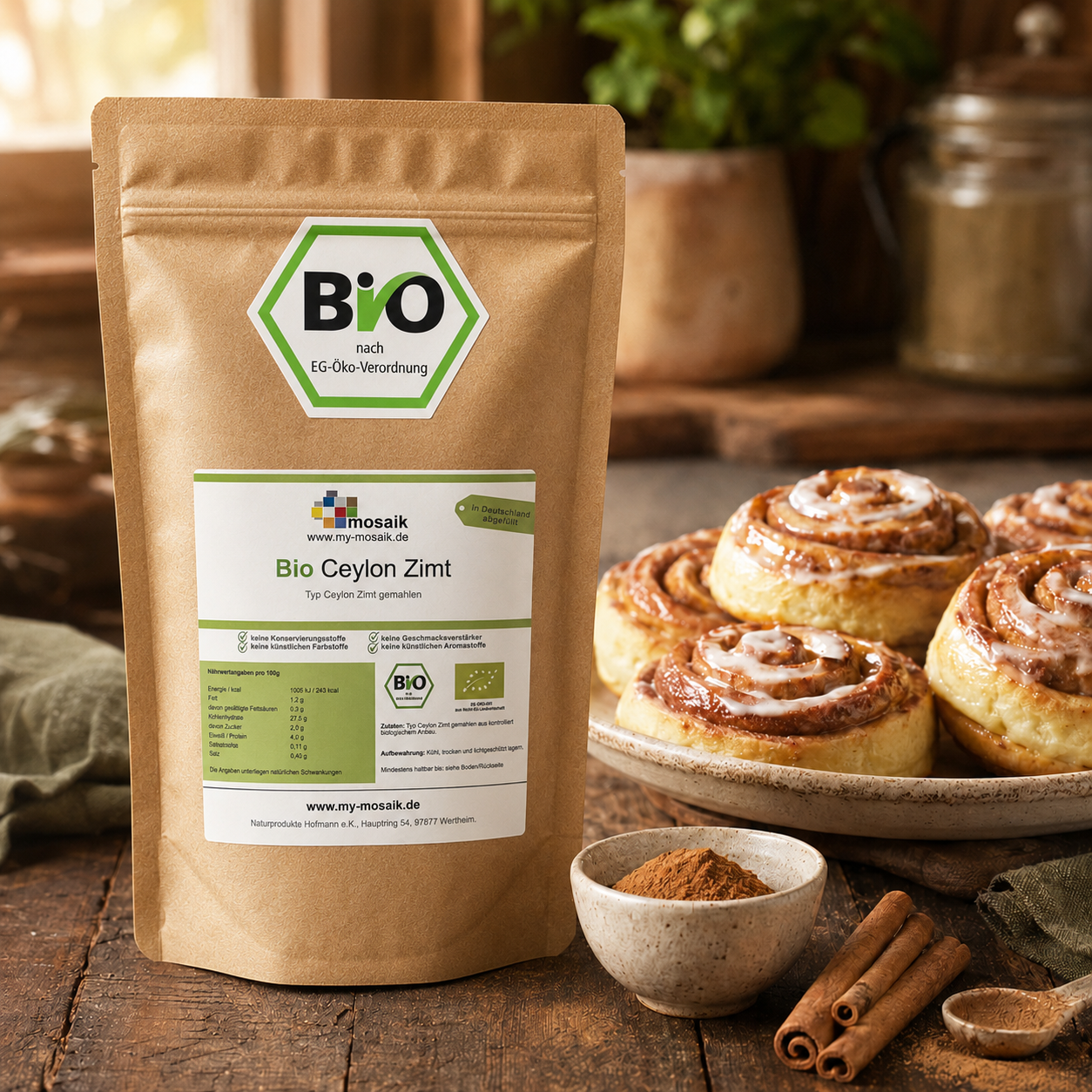 Bio Ceylon Zimt gemahlen - Typ Ceylon von my-mosaik 250g – Bild 4