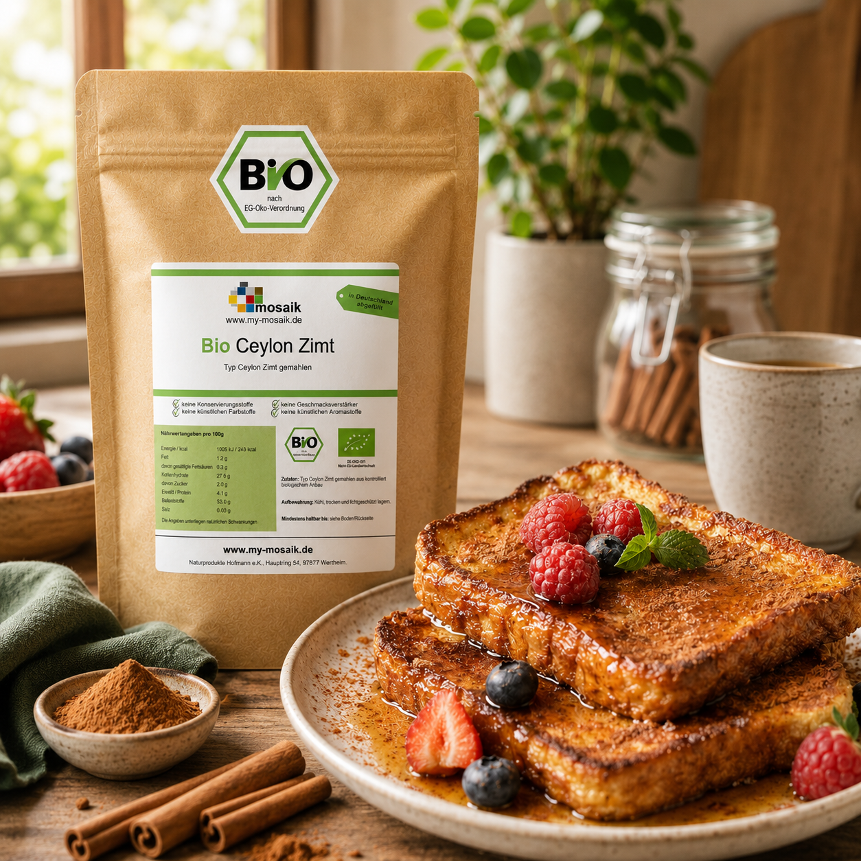 Bio Ceylon Zimt gemahlen - Typ Ceylon von my-mosaik 250g – Bild 5