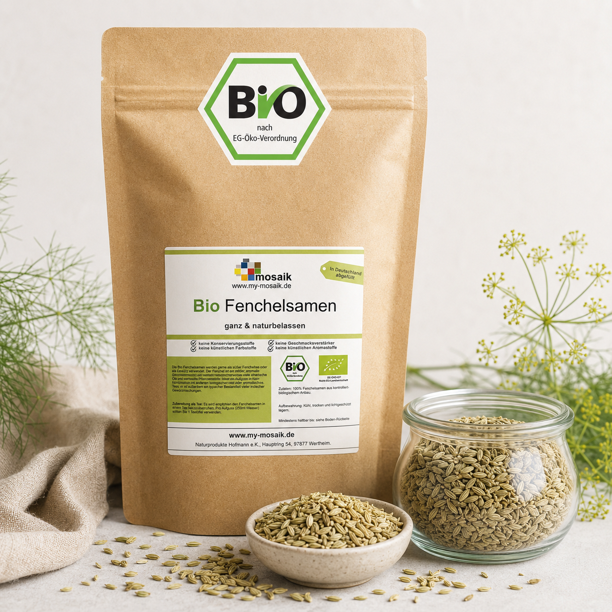 my-mosaik Bio Fenchel süß ganz 100g – Bild 2