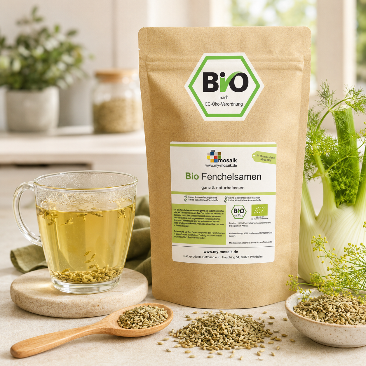 my-mosaik Bio Fenchel süß ganz 100g – Bild 4