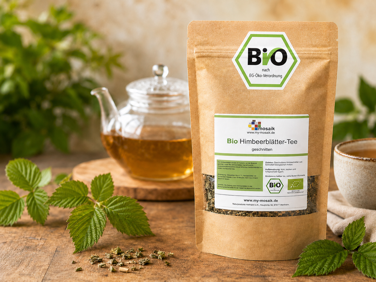 my-mosaik Bio Himbeerblättertee 200g – Bild 4