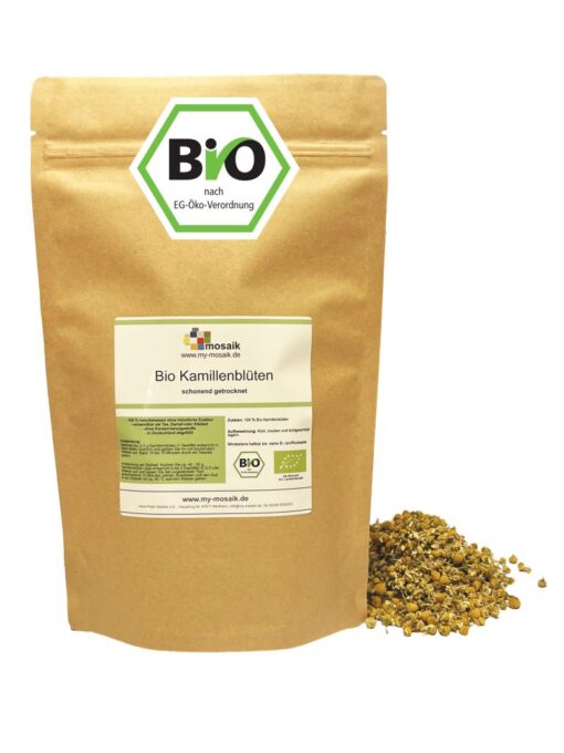 my-mosaik Bio Kamillenblüten Tee - ganze Kamillenblüten 100g