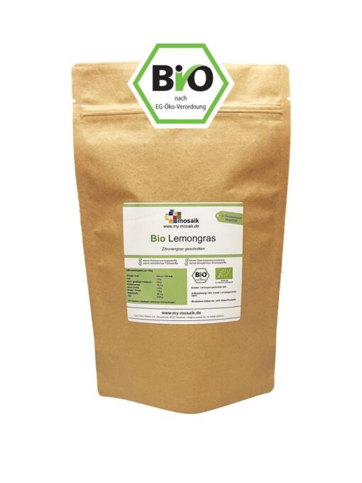 Bio Zitronengras / Lemongras getrocknet, geschnitten und naturbelassen von my-mosaik 100g