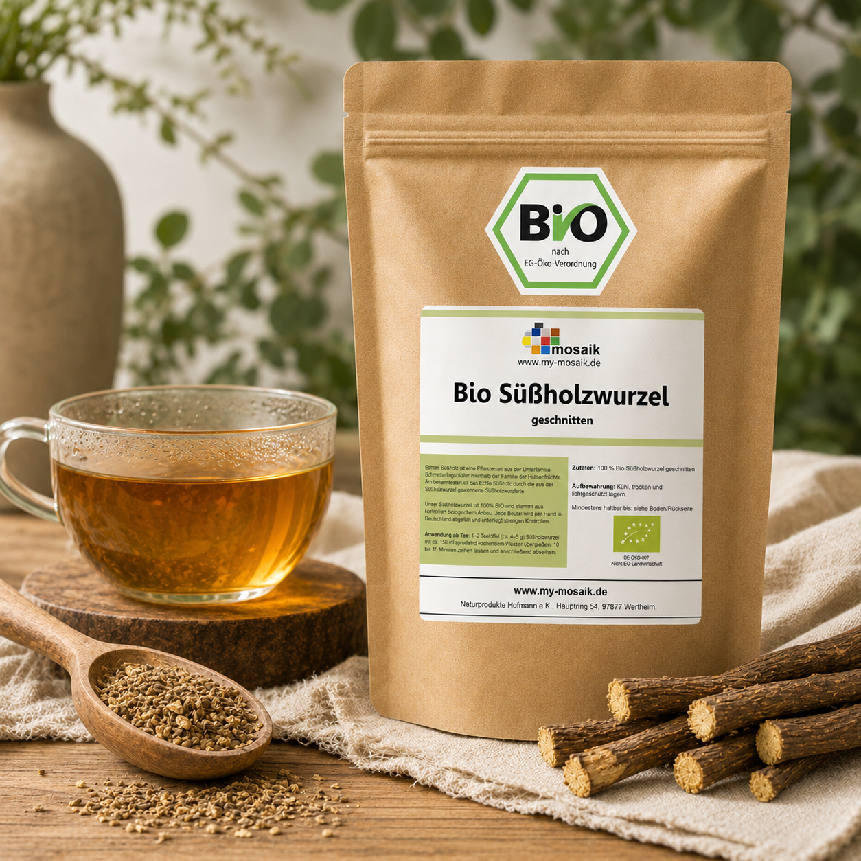 my-mosaik Bio Süßholzwurzel Tee geschnitten 500g – Bild 4