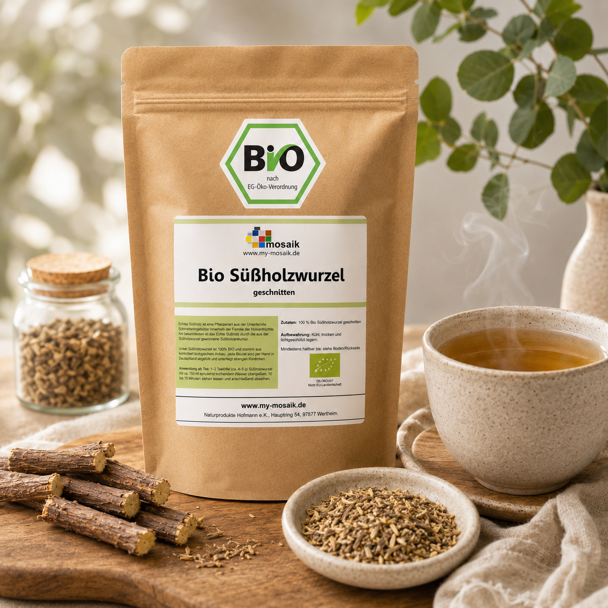 my-mosaik Bio Süßholzwurzel Tee geschnitten 500g – Bild 2