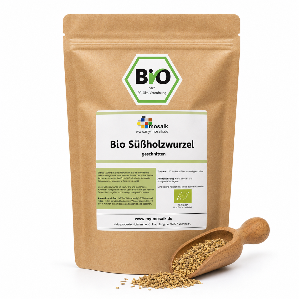 my-mosaik Bio Süßholzwurzel Tee geschnitten 500g
