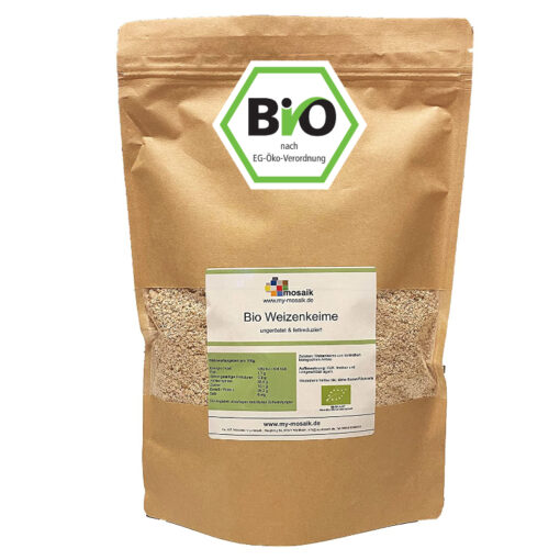 my-mosaik Bio Weizenkeime - ungeröstet, fettreduziert 500g