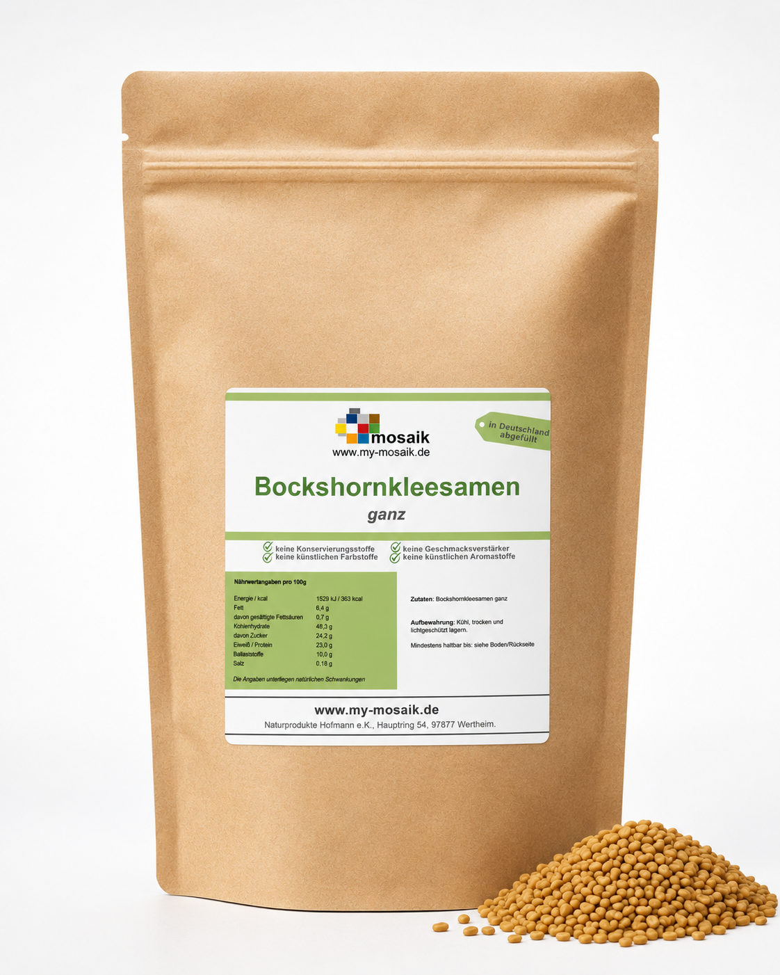 Bockshornklee Samen ganz - Bockshorn-Tee 100g