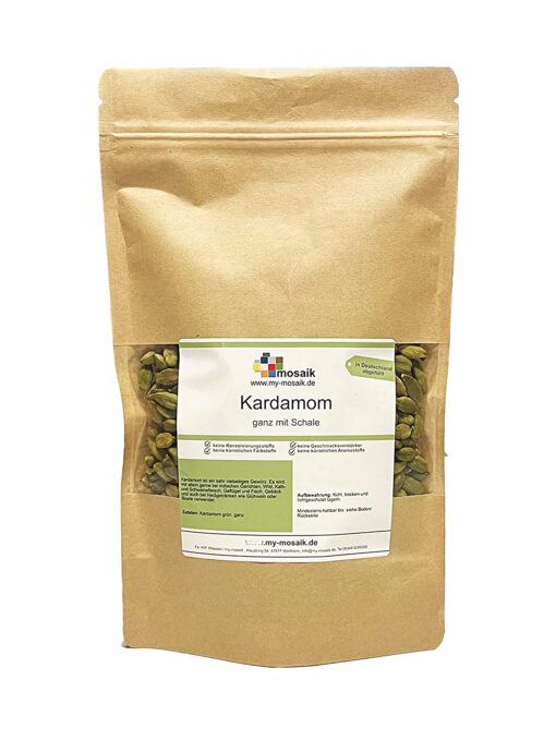 my-mosaik Kardamom ganz mit Schale - Premium Qualität 100g