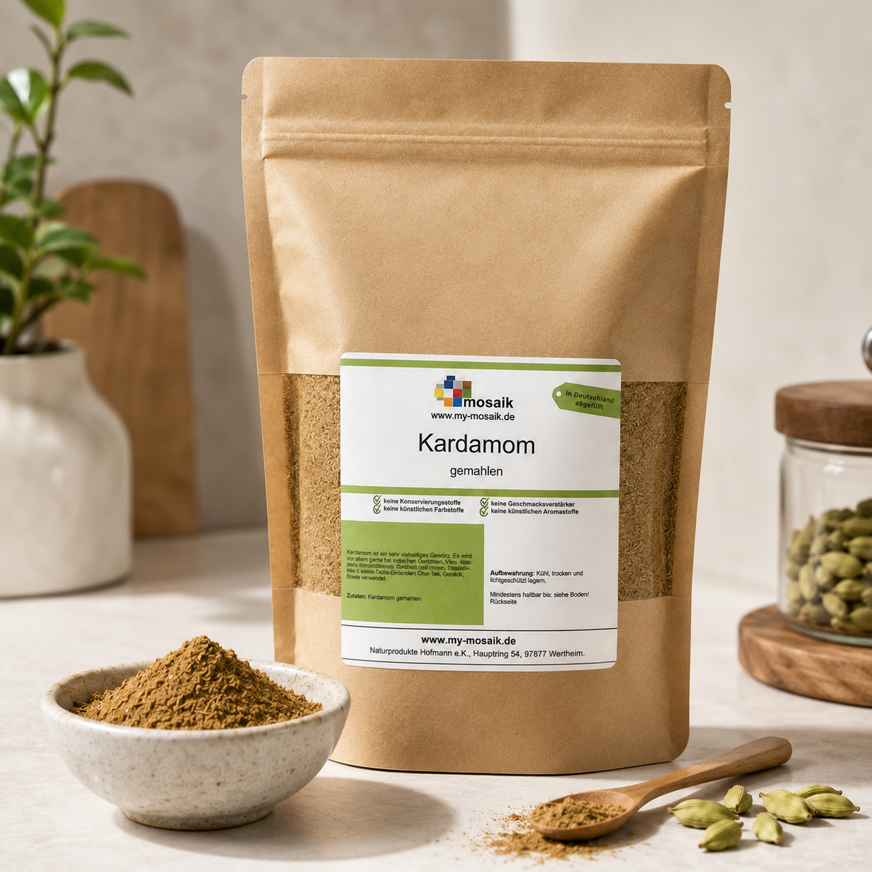 Kardamom gemahlen - Premium Qualität aus Guatemala - von my-mosaik 450g – Bild 4