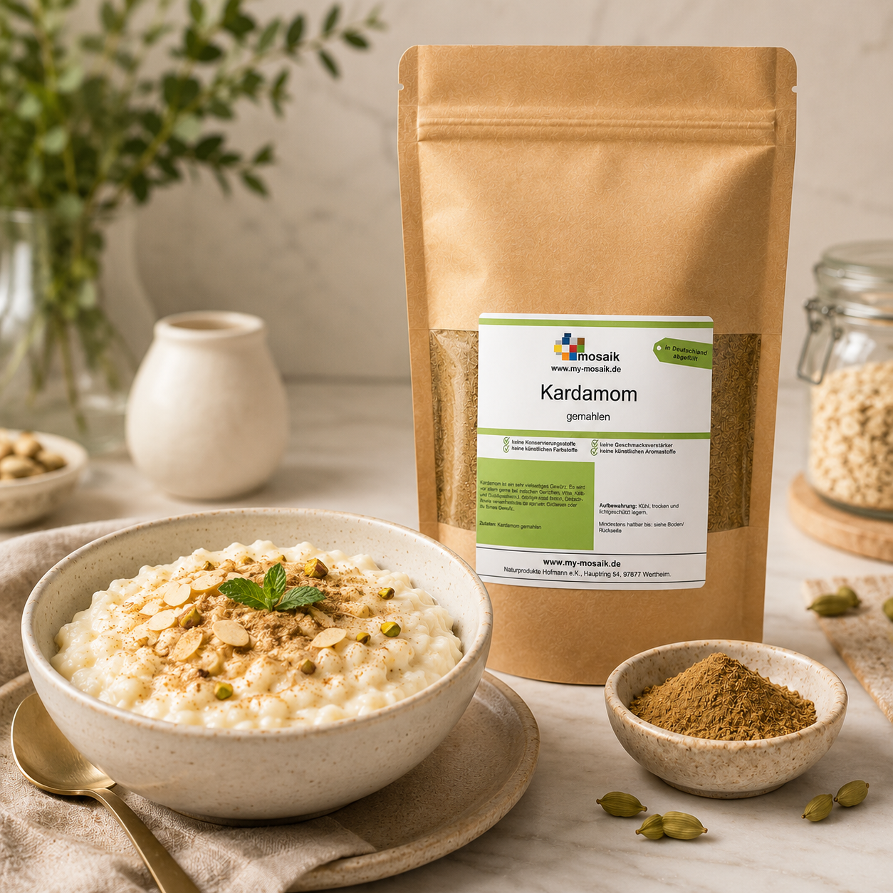 Kardamom gemahlen - Premium Qualität aus Guatemala - von my-mosaik 450g – Bild 6