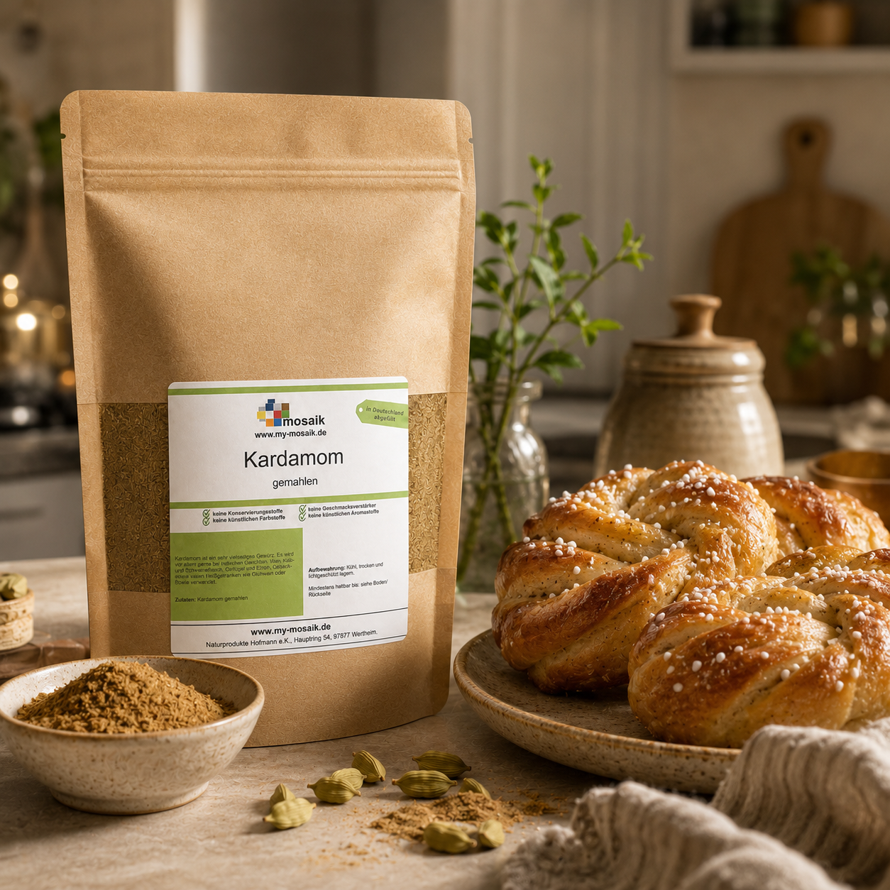 Kardamom gemahlen - Premium Qualität aus Guatemala - von my-mosaik 450g – Bild 3
