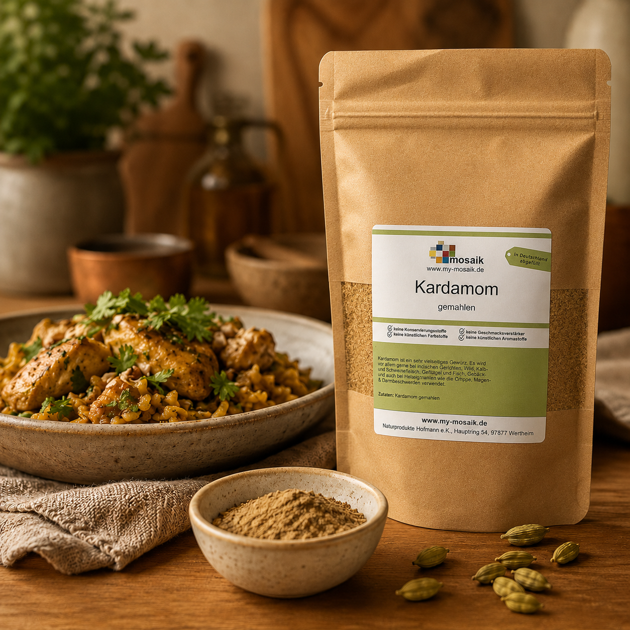 Kardamom gemahlen - Premium Qualität aus Guatemala - von my-mosaik 450g – Bild 2