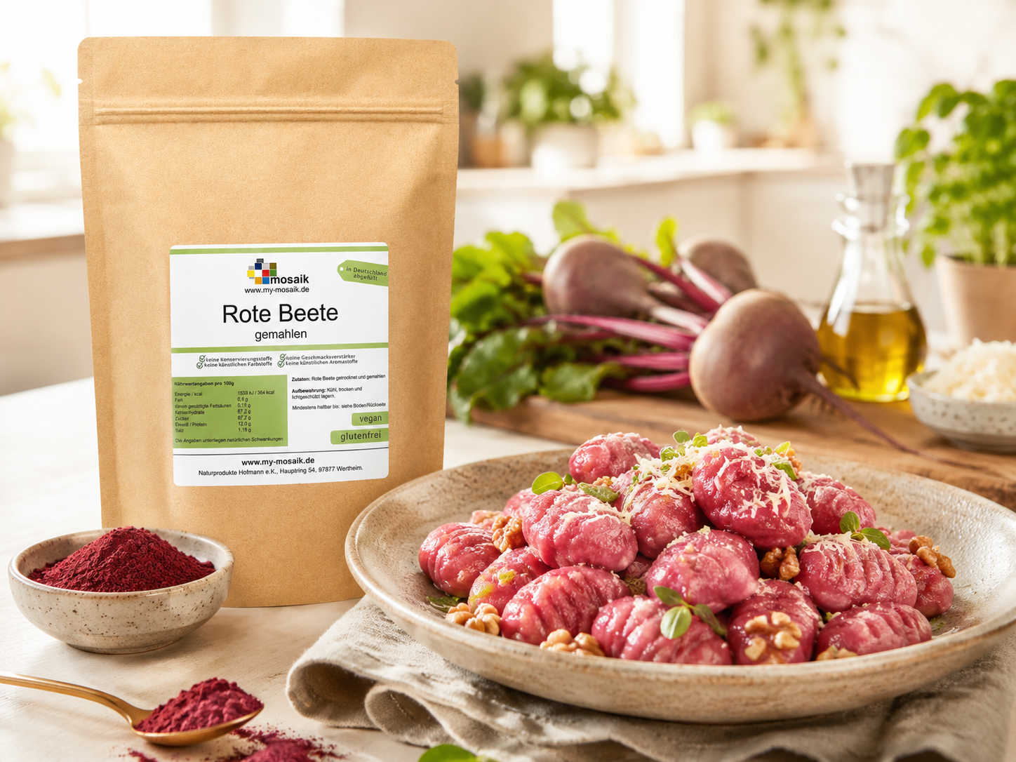 Rote Beete Pulver 100% natürlich von my mosaik 500g – Bild 4