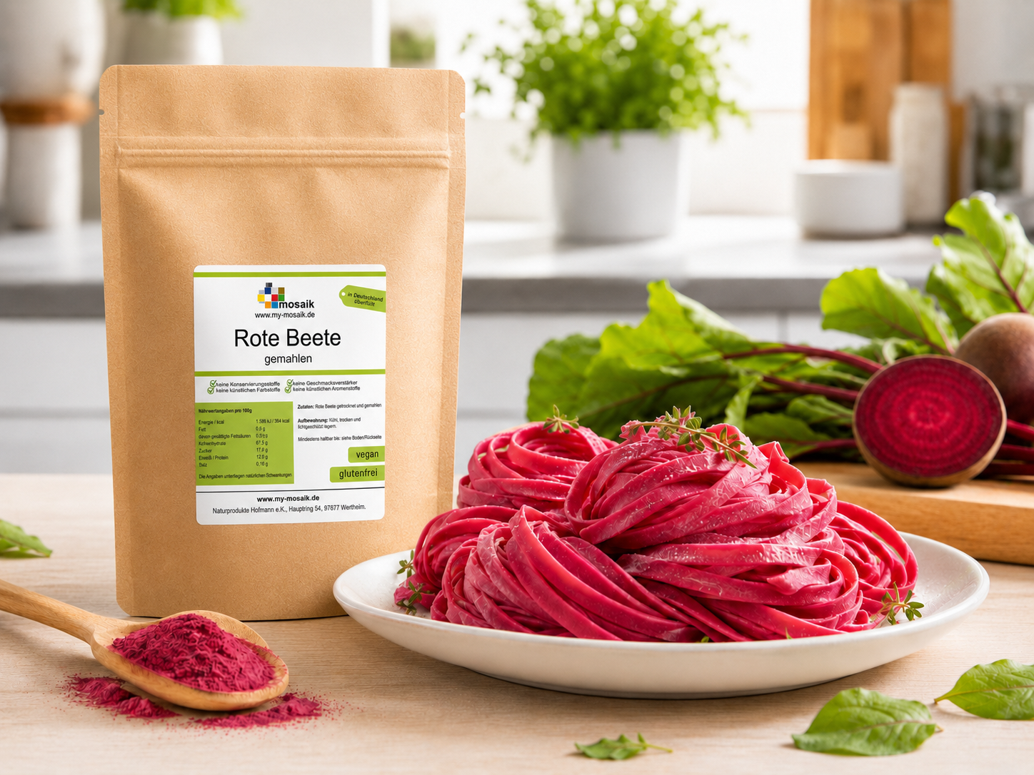 Rote Beete Pulver 100% natürlich von my mosaik 500g – Bild 3